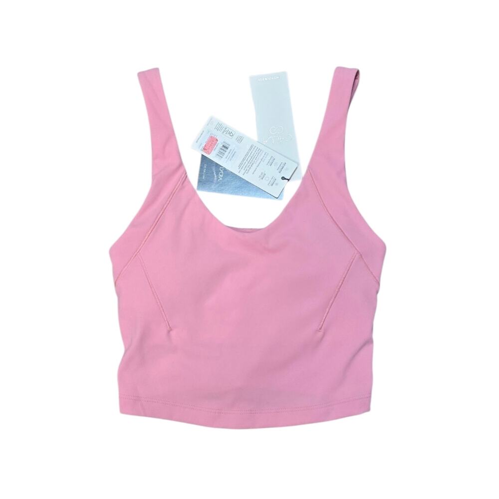 NWT Calia Athleisure Inspire Scoop Neck Tank Bubbly Pink Built In Shelf Bra XXS